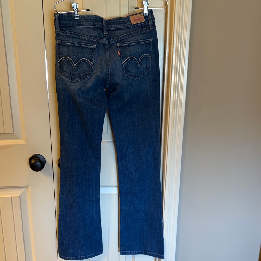 Levi's Dark Blue Flare Jeans - Picture 2 of 5